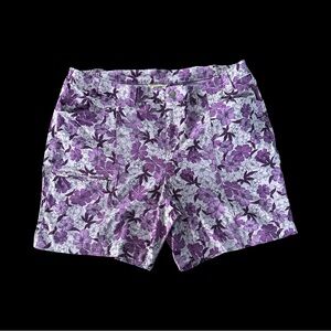 Duluth Trading Co Purple Floral Shorts